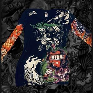 Ed Hardy tattoo sleeve(RARE)